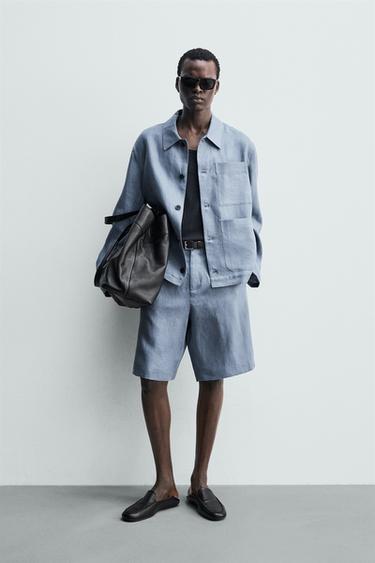 Zara Шорты  из 100% льна