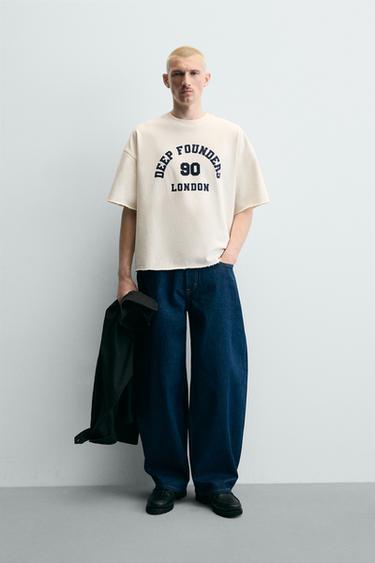 Zara Толстовка  с принтом-номером