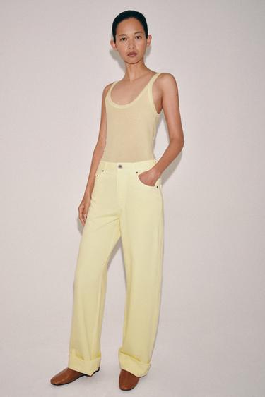 Zara Джинсы багги со средней посадкой — коллекция ZARA «ZW»
