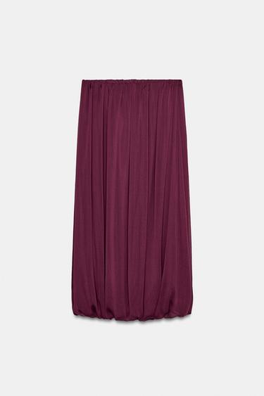 Zara Юбка миди с объемным подолом