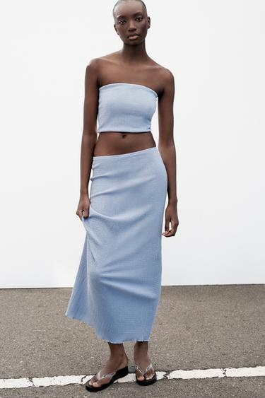 Zara Топ бандо фактурный