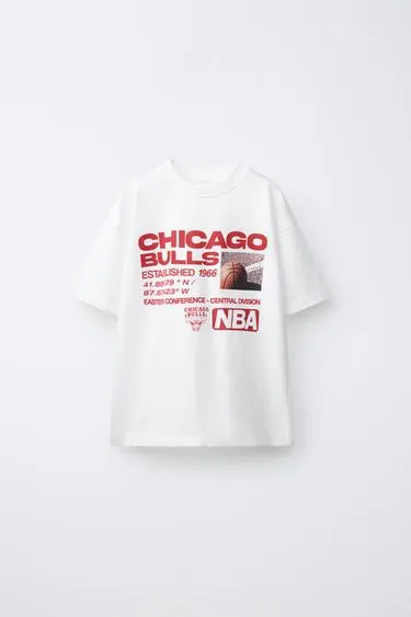 Футболка с принтом Nba - Chicago Bulls