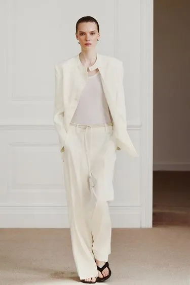 Брюки прямого кроя — коллекция Zara «Zw»- Заказать в России