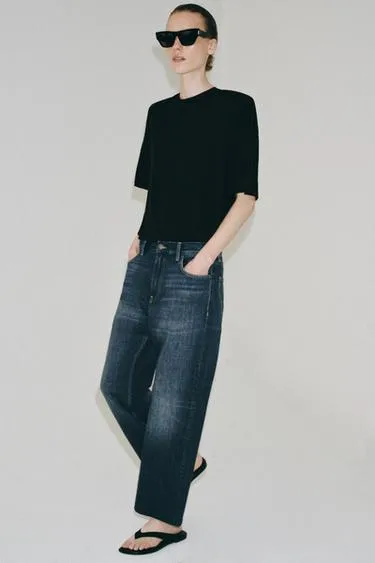 Джинсы коллекция Zara «Zw» Loose с низкой посадкой- Заказать в России