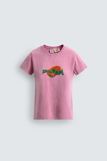 Zara Футболка с иллюстрацией SPACE JAM™ & © X DYLAN´S T-SHIRT CLUB X ZARA купить с доставкой.