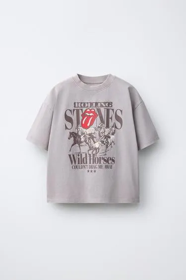 Футболка с эффектом потертости Rolling Stone ©- Заказать в России