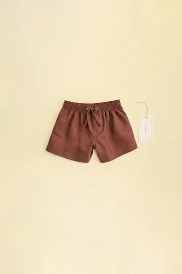 Zara «Timeless» - однотонные плавки-бермуды- Заказать в России