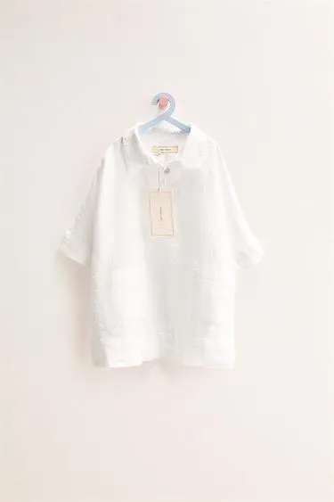 Платье-рубашка из 100% льна — Zara «Timeless»