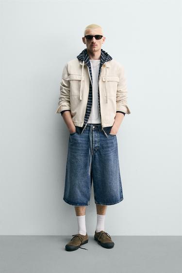 Zara Укороченная куртка на молнии