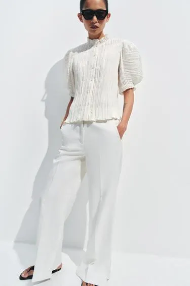 Плиссированная блуза коллекция Zara «Zw»