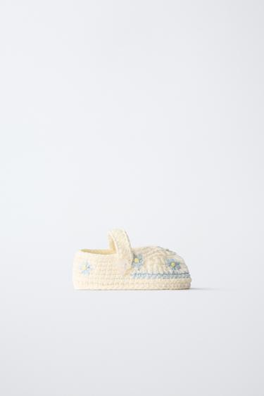Zara Теплые вязаные ботиночки
