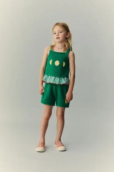 Вязаный топ кроше Casa Lawa X Zara Kids