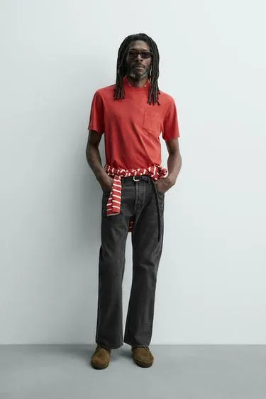 Футболка с карманом Zara «Aaron Levine»