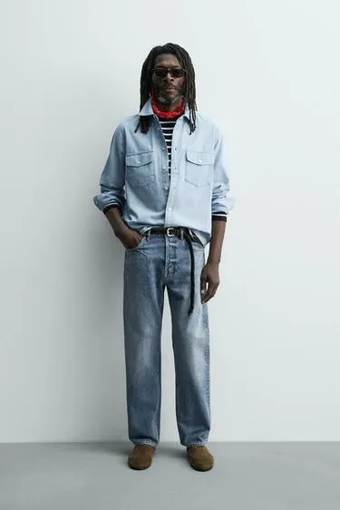 Джинсы прямого кроя Zara «Aaron Levine»