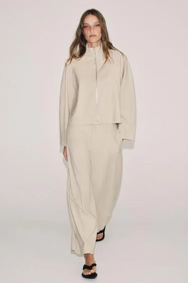 Брюки баллон из смесовой шерсти — коллекция Zara «Zw»- Заказать в России