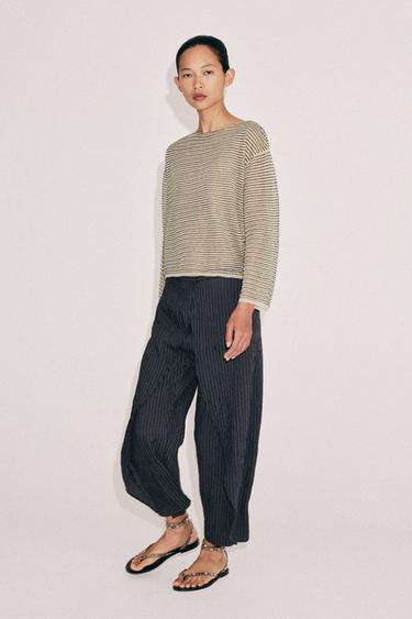 Zara Тонкий джерси в полоску