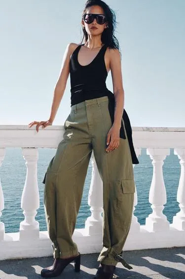 Брюки карго  — коллекция Zara «Zw»- Заказать в России