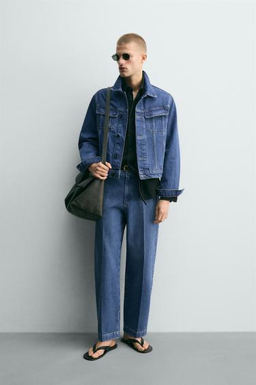 Zara Джинсовая куртка свободного кроя