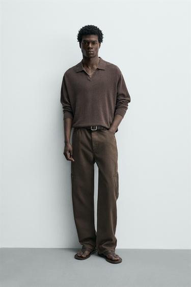 Zara Брюки карго прямого кроя