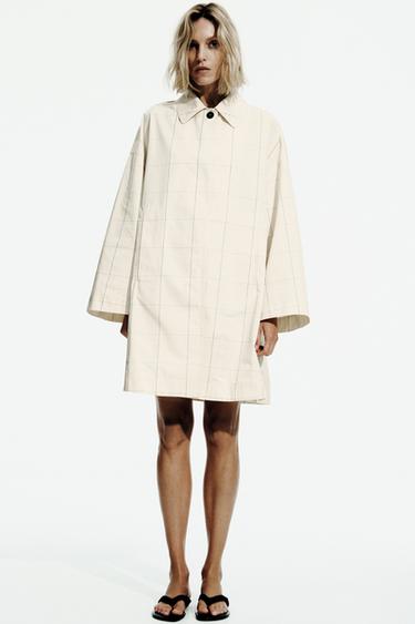 Zara Тренч в клетку — коллекция ZARA «ZW» купить с доставкой.