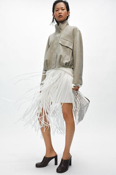 Zara Куртка из замши — коллекция ZARA «ZW» лимитированная серия