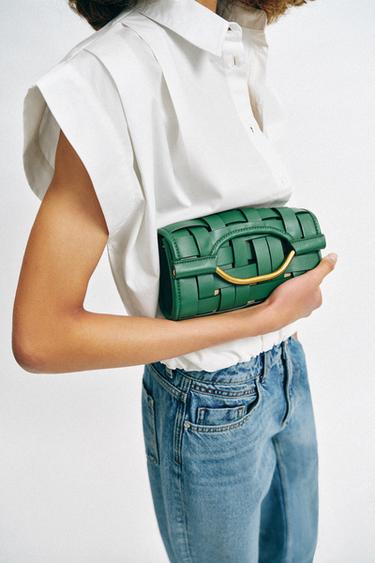 Zara Плетеная сумка