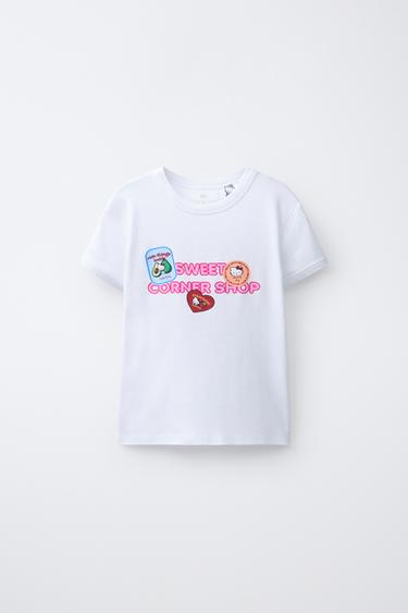 Zara Футболка стикеры HELLO KITTY ©