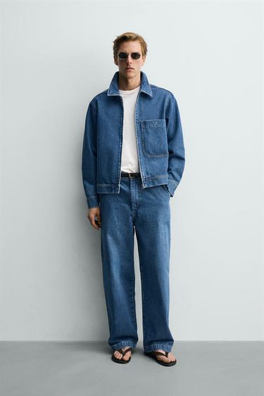 Zara Джинсовая куртка на молнии