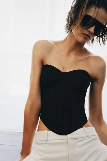 Топ-корсет — коллекция Zara «Zw»- Заказать в России