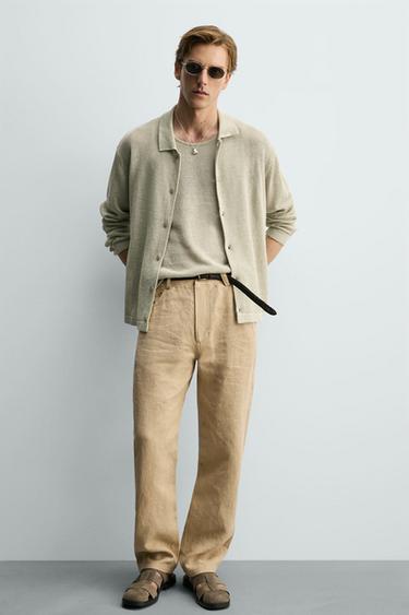 Zara Кожаные сандалии-крабы
