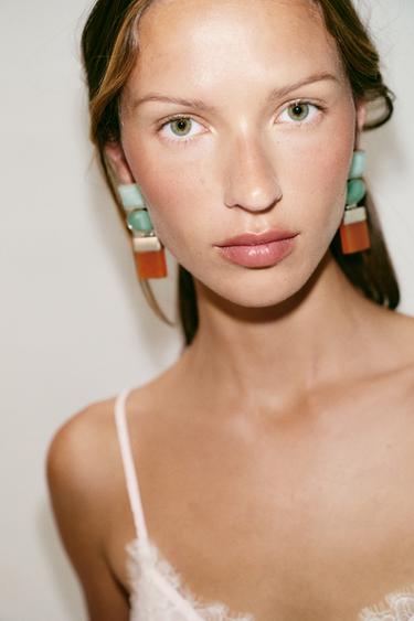 Zara Тройные серьги с геометрическими элементами
