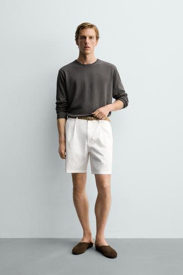 Zara Свитер из хлопка и льна