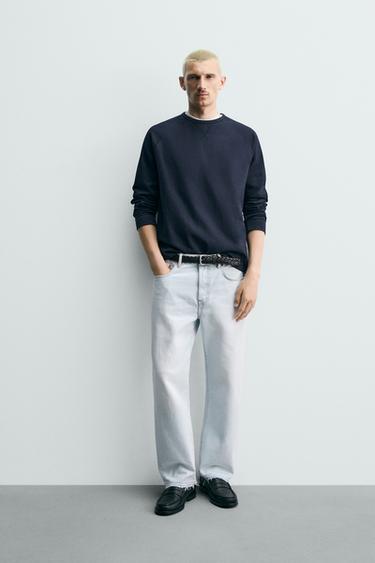 Zara Джинсы прямого кроя длиной до щиколотки
