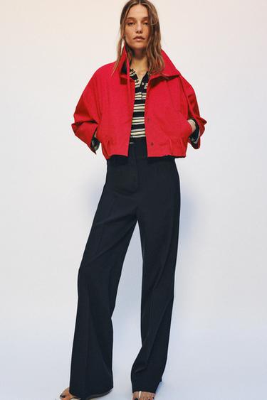 Zara Брюки из шерсти с высокой посадкой — коллекция ZARA «ZW» купить с доставкой.