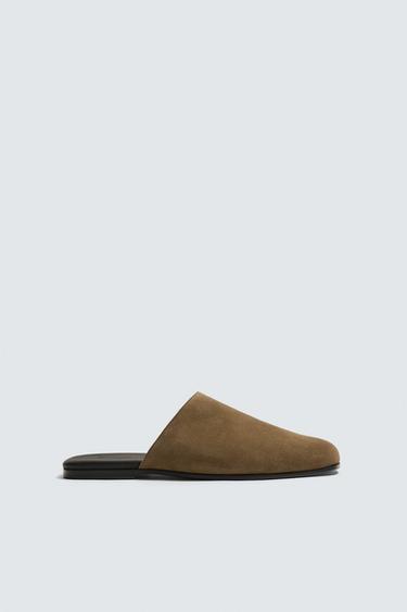 Zara Кожаные сабо