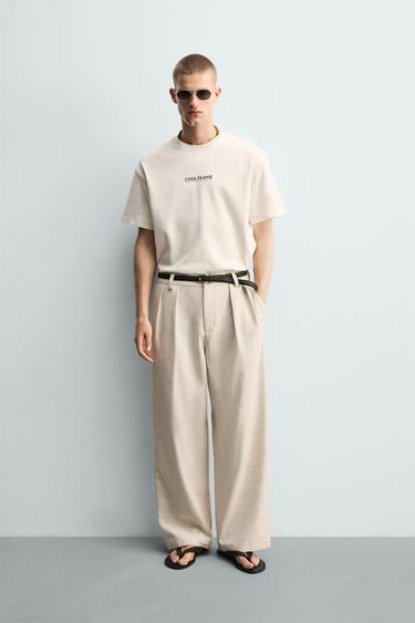 Zara Толстовка из хлопка интерлок с комбинированной вышивкой и принтом