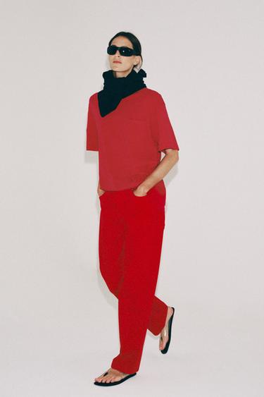 Zara Джинсы прямого кроя со средней посадкой — коллекция ZARA «ZW»