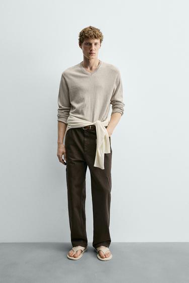 Zara Свитер из смесового хлопка