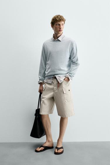 Zara Свитер из смесового хлопка