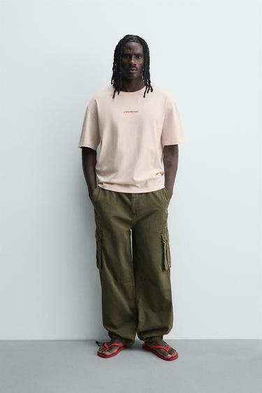 Zara Футболка с надписями купить с доставкой.