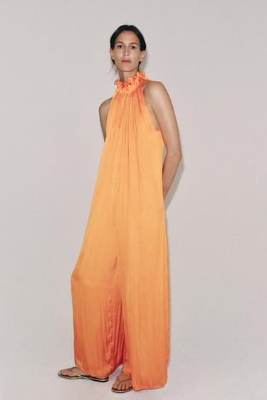 Zara Атласный комбинезон — коллекция ZARA «ZW» купить с доставкой.