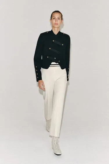 Укороченные брюки — коллекция Zara «Zw»- Заказать в России