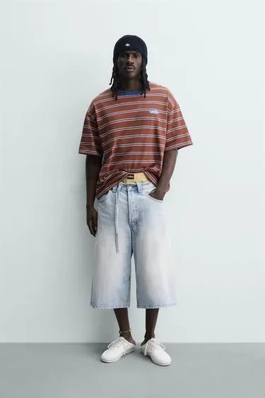 Футболка в полоску pukas surf x zara с жаккардом- Заказать в России