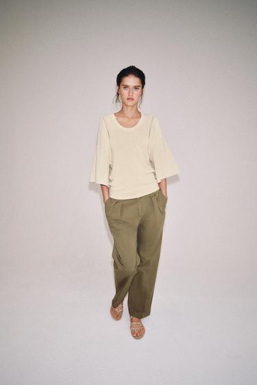 Zara Трикотажный свитер оверсайз