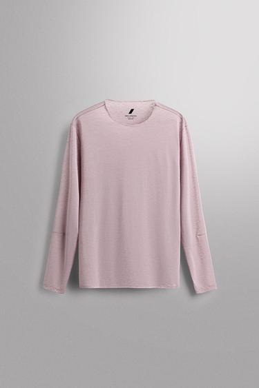 Zara Легкая текстурированная беговая футболка