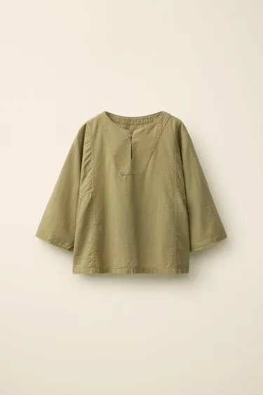 Рубашка с воротником-стойкой из коллекции caramel london x zara- Заказать в России