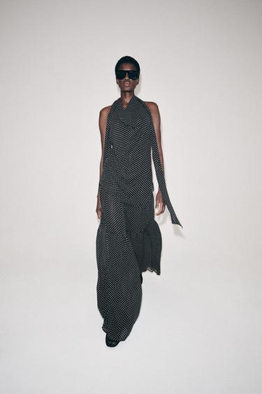 Zara Брюки в горошек с защипами — коллекция ZARA «ZW»