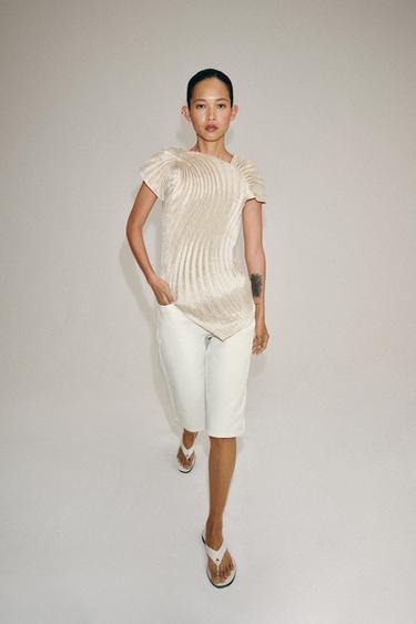 Zara Плиссированный топ — коллекция ZARA «ZW»