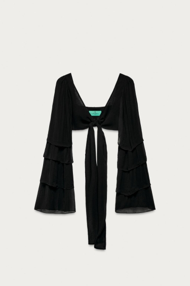 Zara Топ MARISA BERENSON X ZARA с рюшами