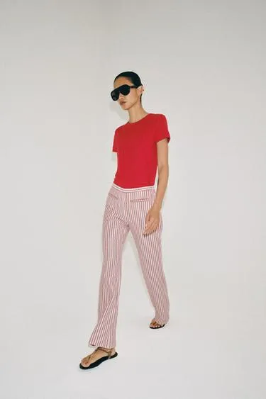 Брюки в полоску — коллекция Zara «Zw»